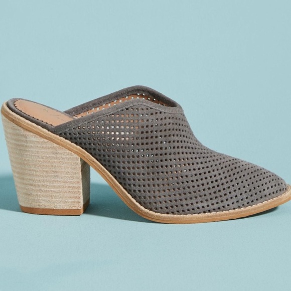 Anthropologie Shoes - Anthropologie Blaire Mules in Grey NIB